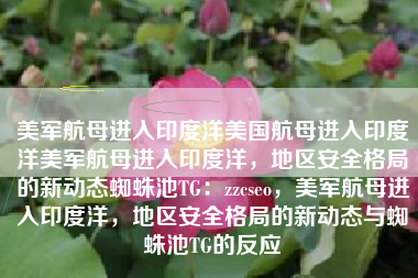 美军航母进入印度洋美国航母进入印度洋美军航母进入印度洋，地区安全格局的新动态蜘蛛池TG：zzcseo，美军航母进入印度洋，地区安全格局的新动态与蜘蛛池TG的反应