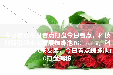 今日看点今日看点扫盘今日看点，科技创新引领未来发展蜘蛛池TG：zzcseo，科技创新引领未来发展，今日看点蜘蛛池TG扫盘揭秘