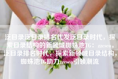 泛目录泛目录排名代发泛目录时代，探索目录结构的新领域蜘蛛池TG：zzcseo，泛目录排名时代，探索新领域目录结构，蜘蛛池TG助力zzcseo引领潮流